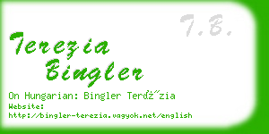 terezia bingler business card